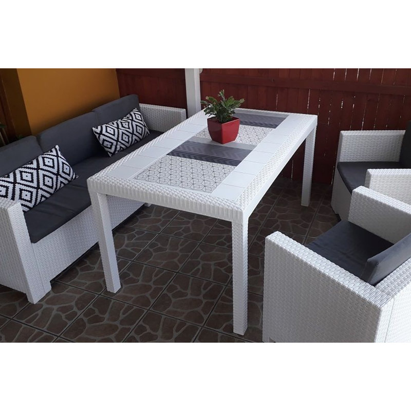 Patio Dining Set with Rectangular Table