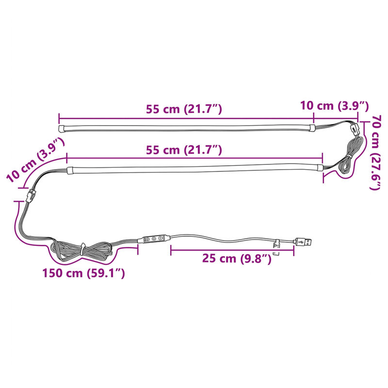 110cm 1 Rope String Light