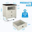 Table de chevet et table de bout 18 po avec station de charge et tablette de rangement ouverte-1003311159-1003901276