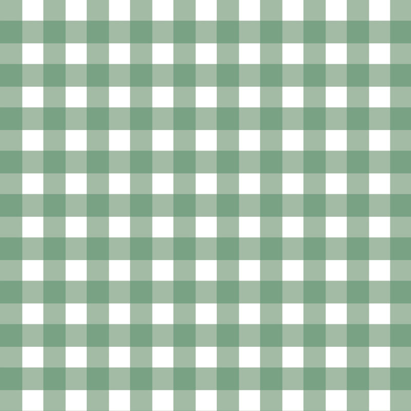 Gingham Pattern Tailored Bed Skirt 15" Drop Length, Twin, Sage