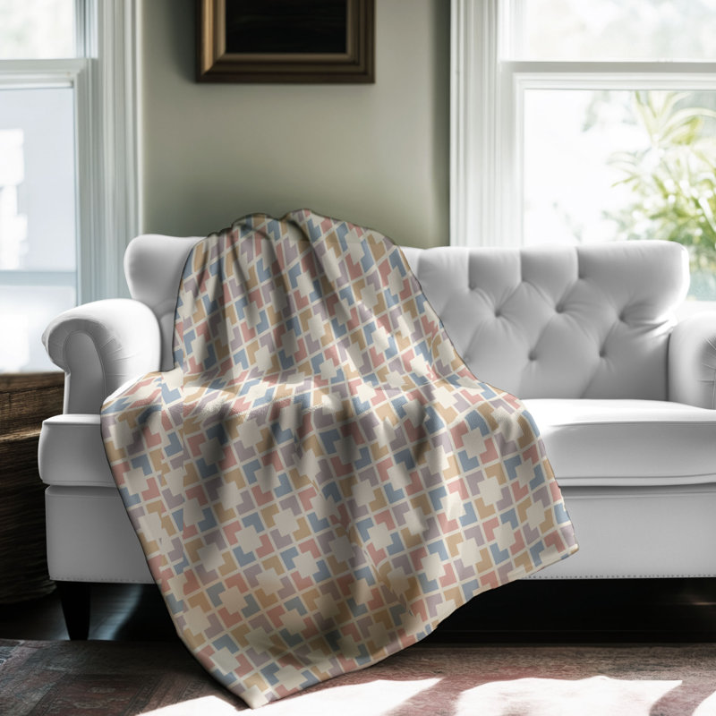 Gentle Boho - couverture sherpa de qualité supérieure 1 pièce, Grand lit