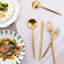 Matte Gold Flatware Set | 20-Piece Stainless Steel Cutlery Set For 4 | Elegant Dining Utensils