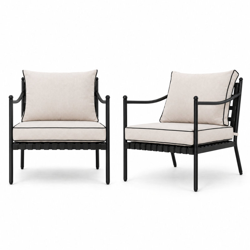 Ensemble de conversation pour l'extérieur Victoria avec 2 chaises