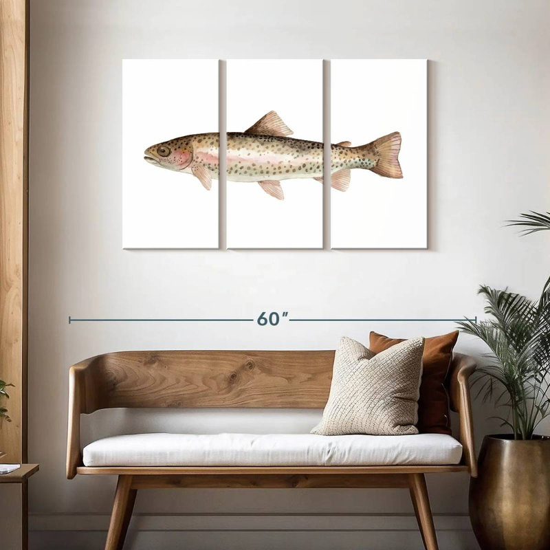Rainbow Trout, 28" H x 45" W