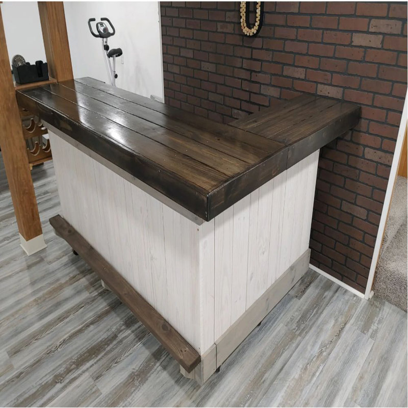 Ensemble de bar d'angle 7x4