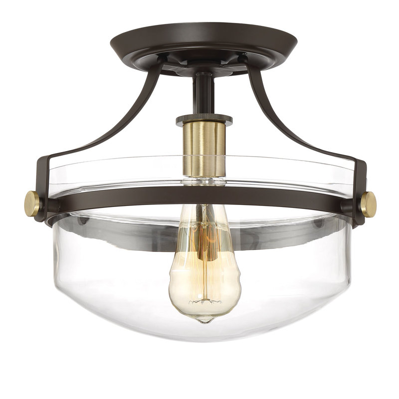 Plafonnier semi-encastré 1 lumière 12,25 po Kovac