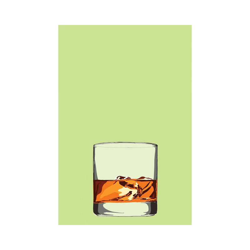 Glass Of Whisky - Wrapped Canvas Painting, 66.04 cm H x 45.72 cm W x 3.175 cm D
