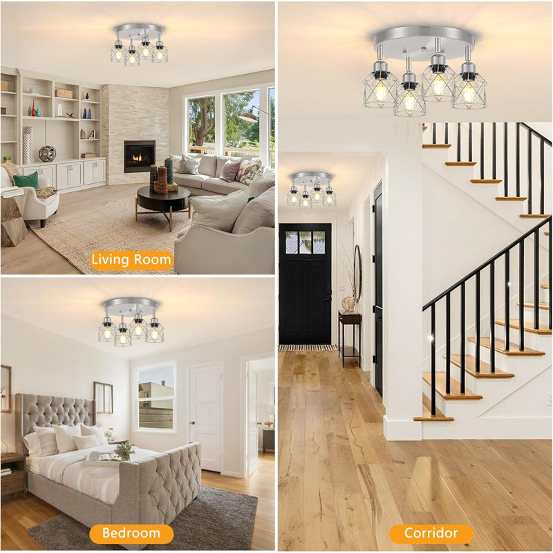 Directionnel et projecteur, Argent, 4 Lights