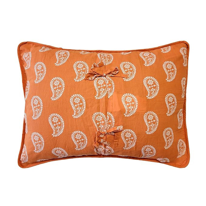 Greenland Home Fasions Medina  Saffron King Sham, 20x36, King, Saffron