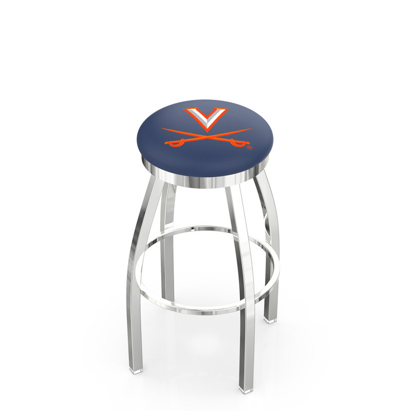Tabouret tournant 36 "NCAA, Virginie, Chrome