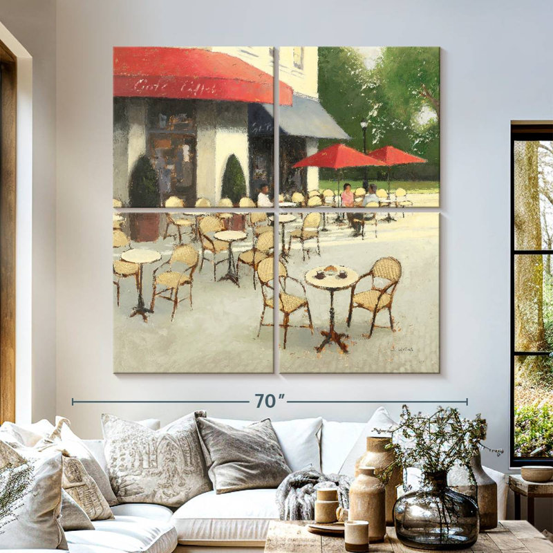 Nicci Delightful Cafe Du Matin, 57" H x 57" W