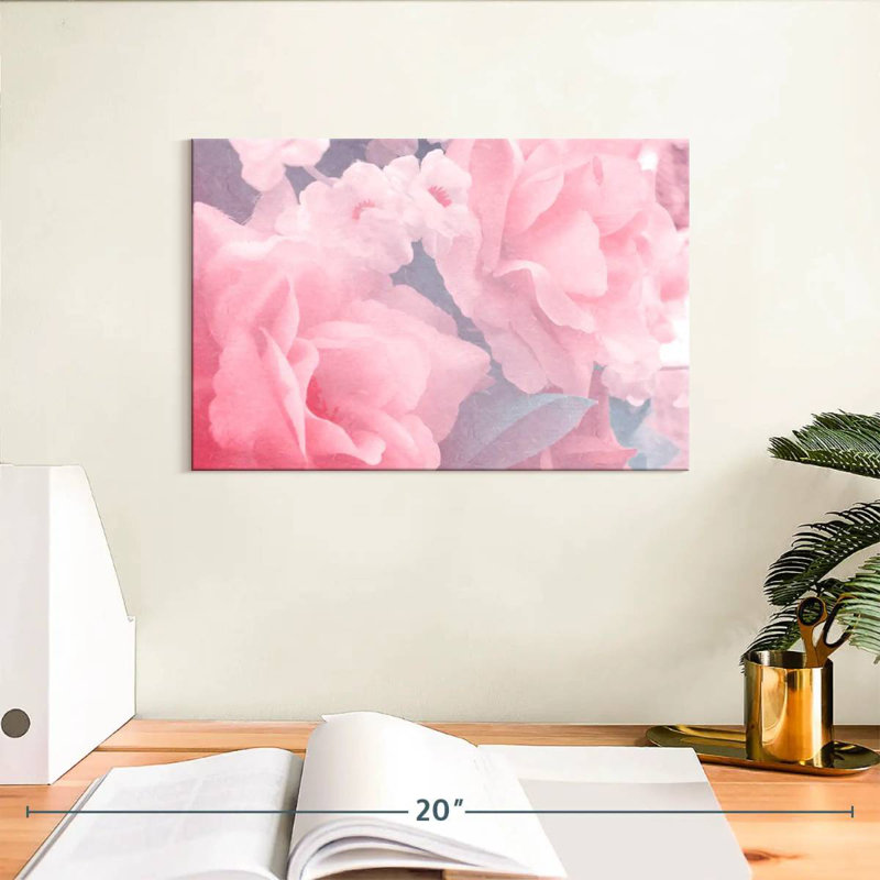 Tissu rose Harnek roses, H 8 po x l 12 po