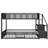 Metal Bunk Bed With Storage Staircase-355404988