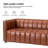 Anorea 83'' Genuine Leather Channel Tufted Sofa-71544569