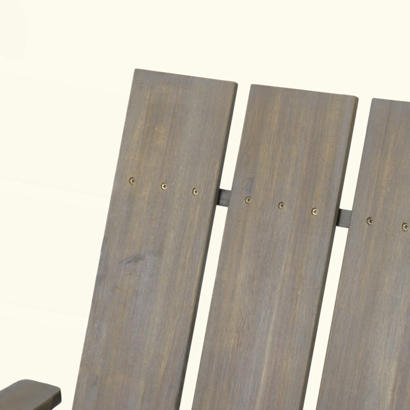 Chaise de patio pliable en bois d'acacia avec charme rustique et rangement pratique, parfaite pour la détente en plein air