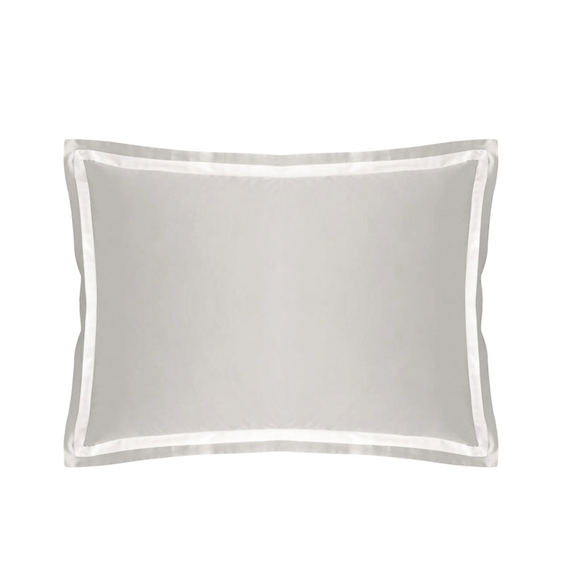 Cotton Sateen Duvet Cover, Full / Double Duvet Cover + 2 Standard Shams, Silver