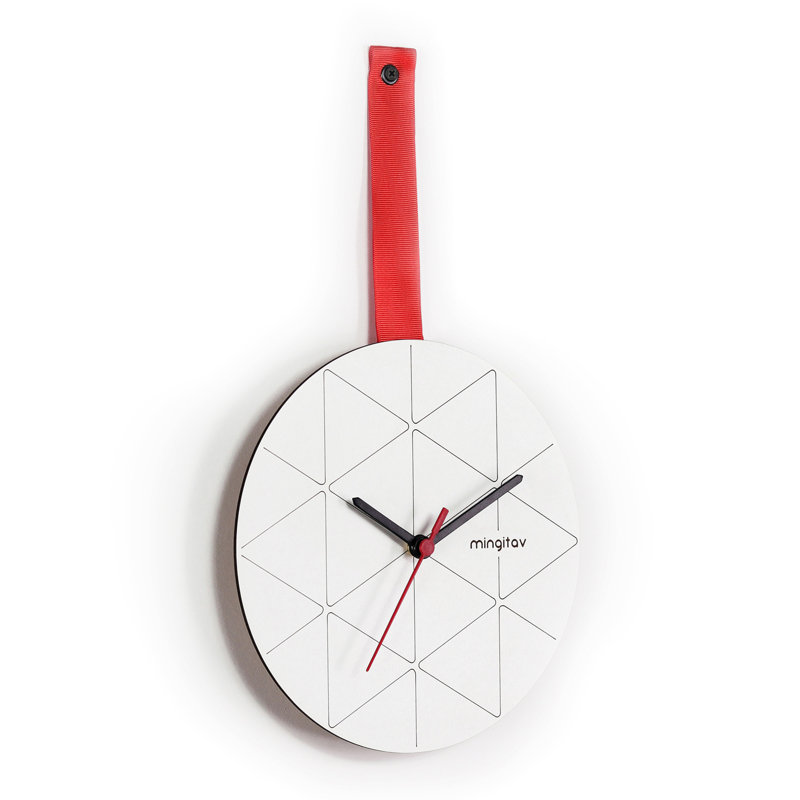 Minuet Wall Clock Red, Red