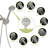 8 Hand Shower And 4.7" Rain Showerhead, Finish Dual Showerhead ,-117060441