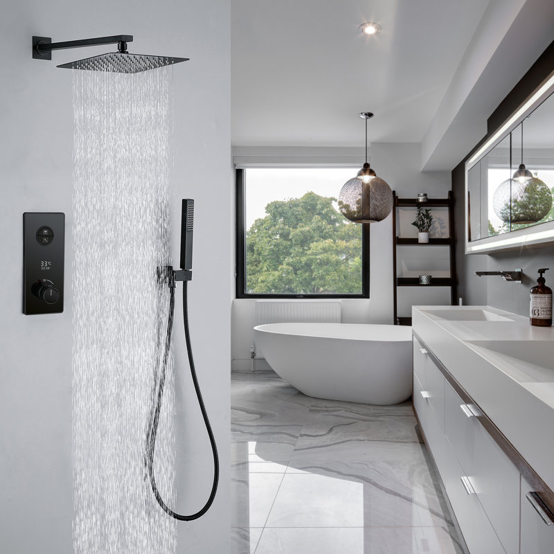 Système de douche thermostatique complet avec valve brute