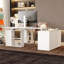 Ergonomic Electric Height-Adjustable U-Shaped Desk With Built-In Storage And Shelving