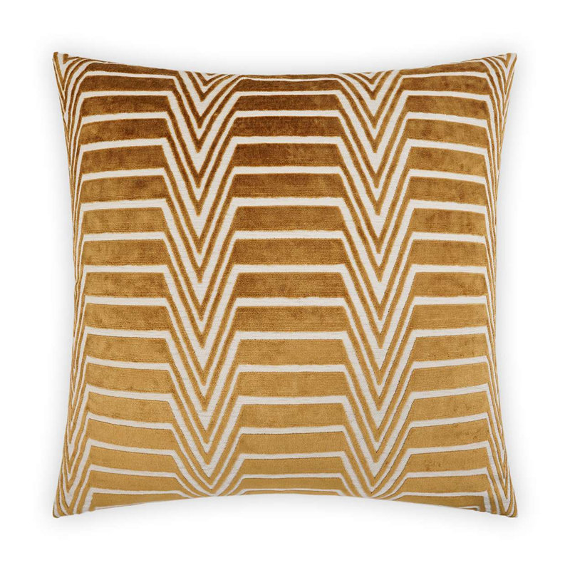 Evora Geometric and Chevron Pillow Cover & Insert, Bolster 14"H x 42"W, Black