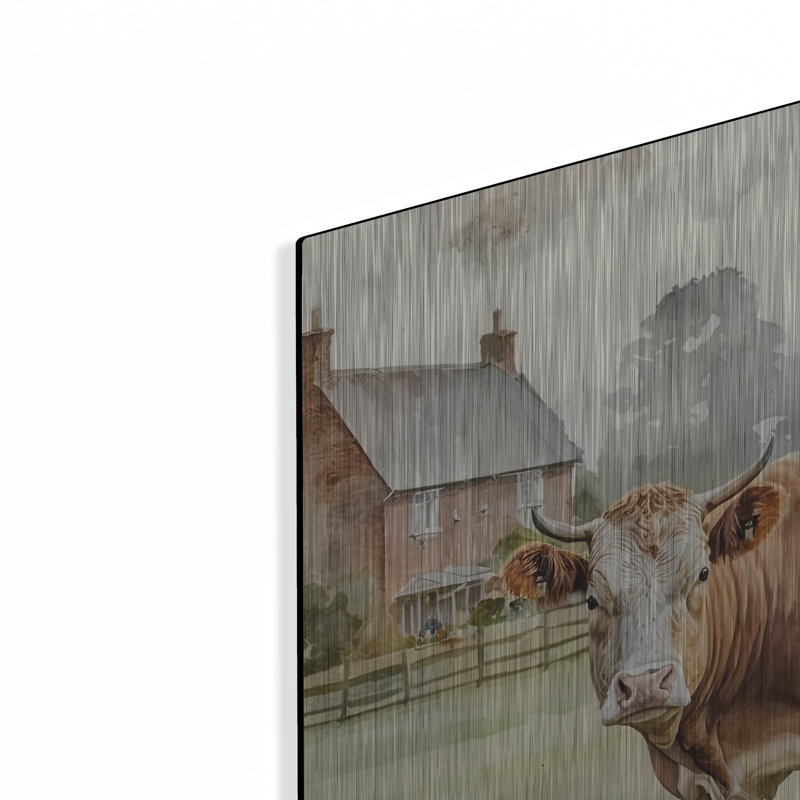 «At Home» par The Golden Valley sur métal, H 24 po x l 24 po