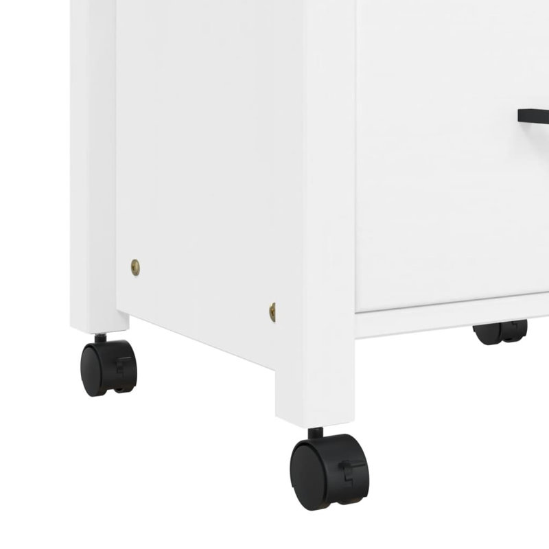 Kitchen Serving Cart, White