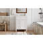 Meuble-lavabo 24 po avec lavabo supérieur, meuble-lavabo moderne avec 2 tiroirs et un tiroir basculant, meuble-lavabo simple-781438920