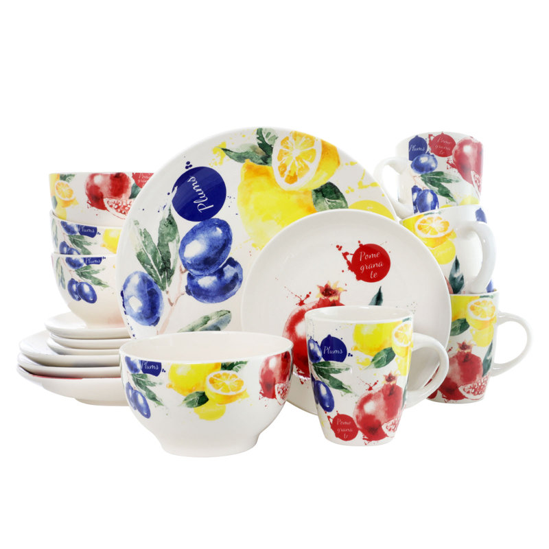 Stoneware Dinnerware Set 16 Piece - Service for 4