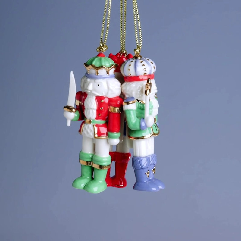 Nutcracker 3-Piece Ornament Set