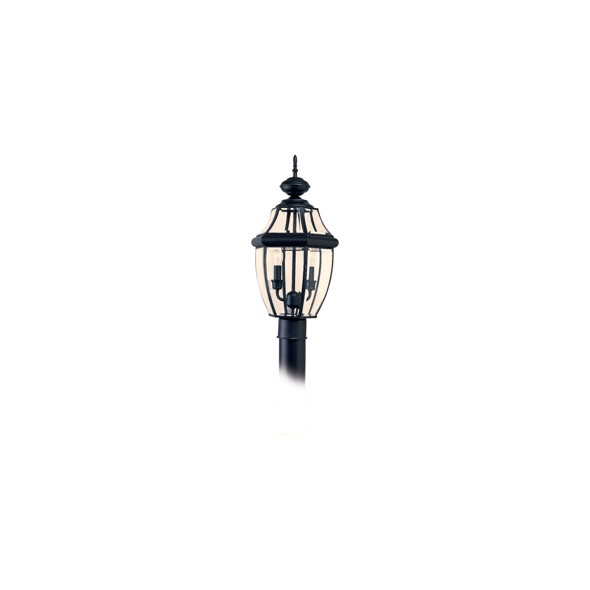 Eirini Beveled Metal Outdoor Lantern Head, Black, No