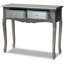 89.99cm Glass Top Console Table
