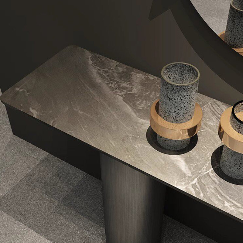 Modern Minimalist Luxury Console Table, 31.5" H x 39.37" W x 15.75" D