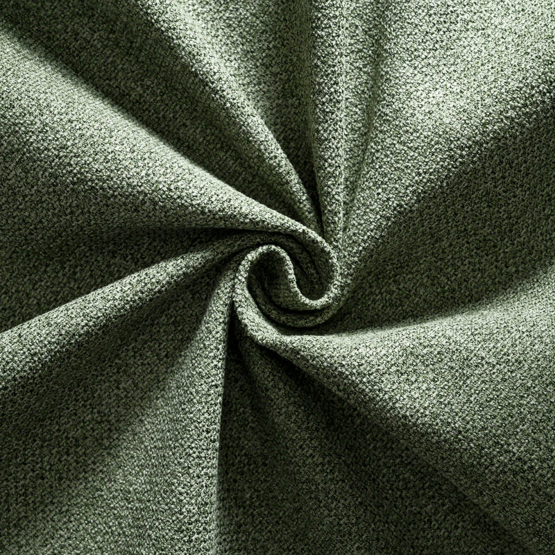Chaises de salle à manger rembourrées de luxe en tissu vert avec dossier haut et siège extra large Luxe, Vert