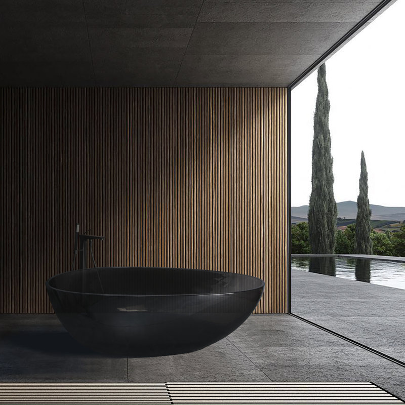 Baignoire de trempage sous plan solide de 67,8 po x 34 po Harman