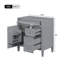 Meuble-lavabo de salle de bain de 30 po sans lavabo supérieur, armoire de rangement moderne avec 2 tiroirs et un tiroir rabattable (BASSIN INCLUS)