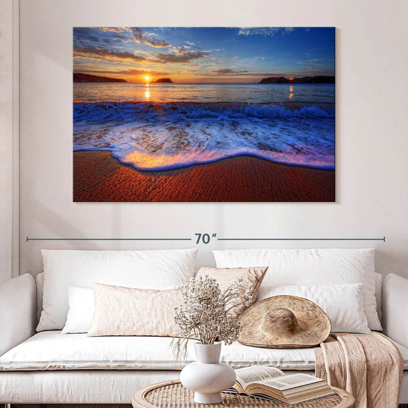 Gillard Sunset Waves, 34" H x 51" W