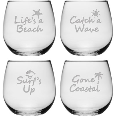 Charlton 16.75 oz. Stemless Wine Glass Set