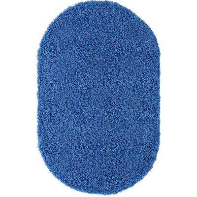 Tapis à poils longs Sybil - Bleu