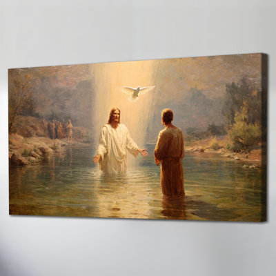 Sacré Jésus, art mural sur toile - Jésus inspirant, peinture murale pour salle de méditation