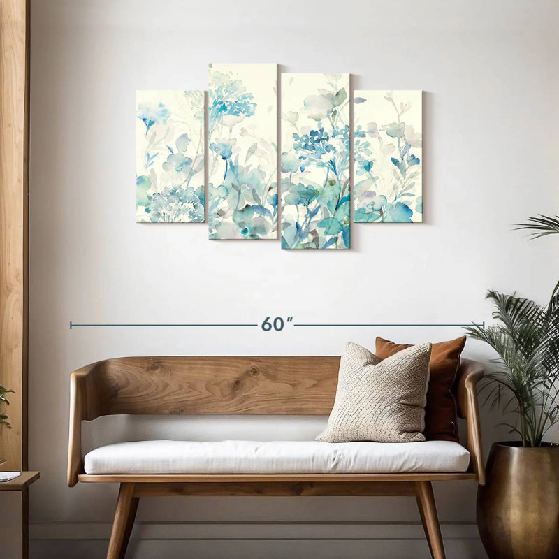 Translucent Garden Blue, 27" H x 43" W