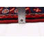Tapis noir, rouge 3 pi 7 po x 12 pi 11 po Konya Anatolian