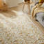 Ivory Modern Soft Washable Rug, Stain Resistant Area Rug For Bedroom, & Dining Room-2057093075