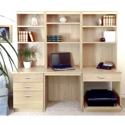 Brely 6 Computer Desk Office Set