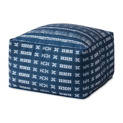 Coussin de sol indigo / ivoire PF0007