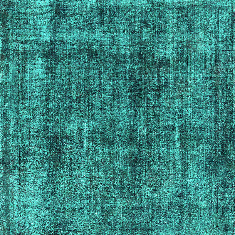Tapis bleu / bleu sarcelle, Carré 4 pi