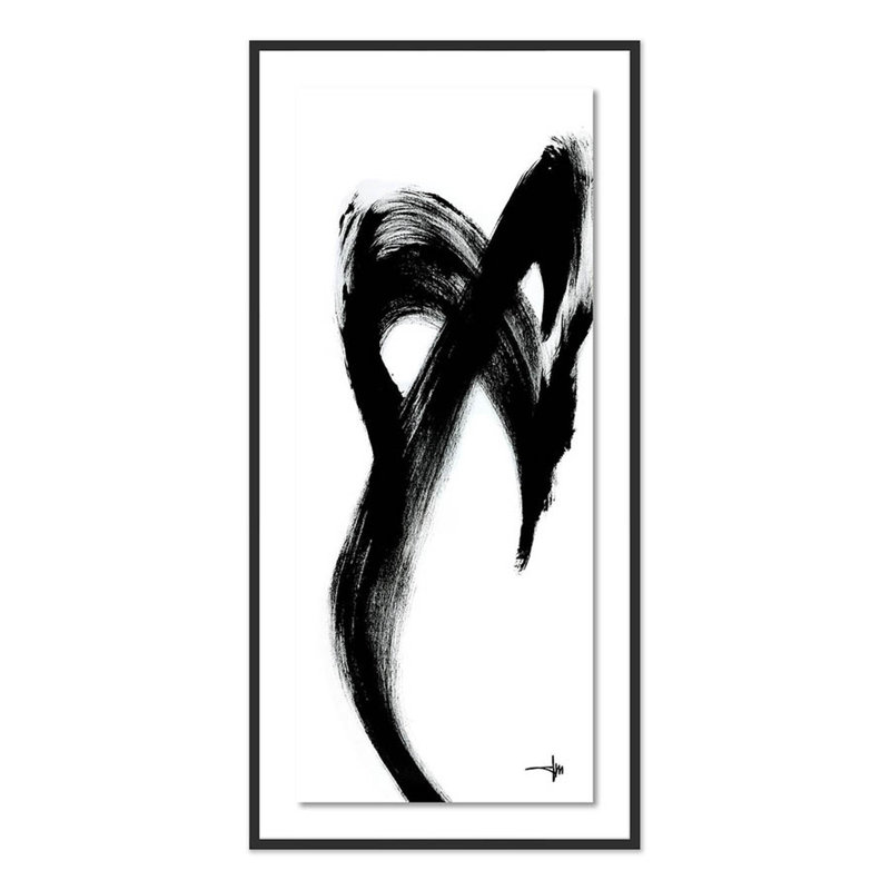 Phoenix Print by Johan Gert Manschot, Black, 60" H x 29" W x 2.5" D