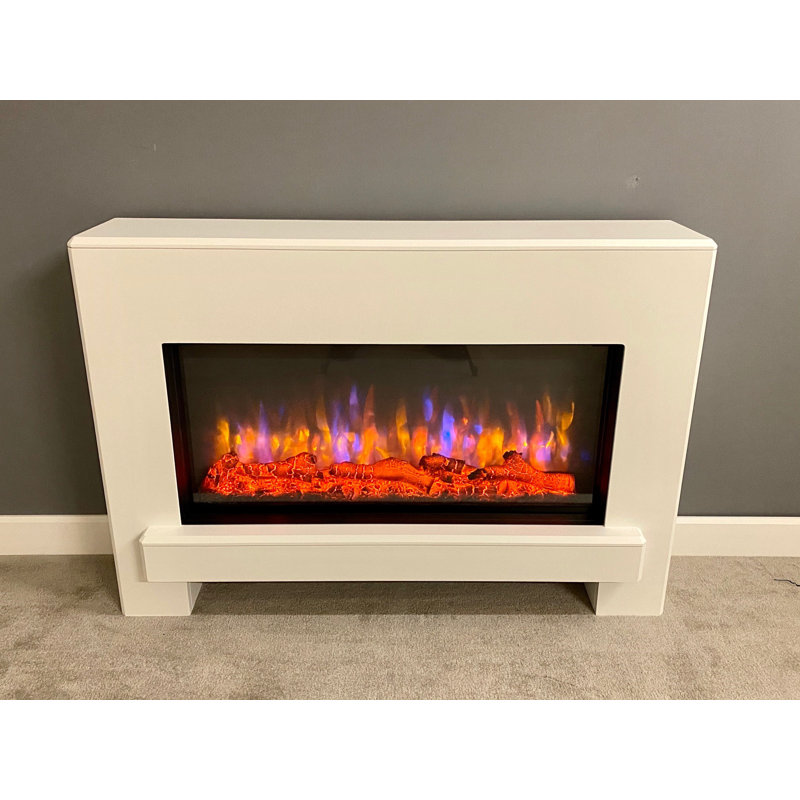 Eggleston Suncrest 116cm W White Electric Fireplace