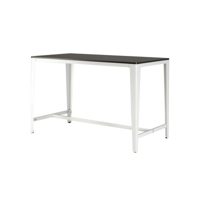 Table à hauteur de comptoir de style campagnard minimaliste en brun / blanc