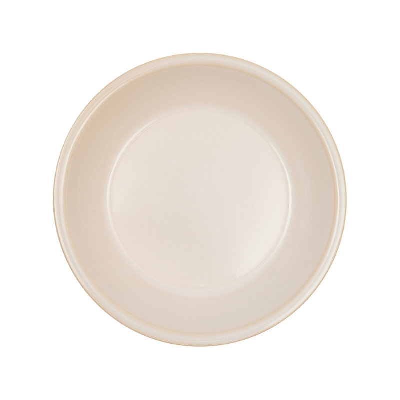 Yuka Handmade Earthenware Appetizer Plate, Ivory